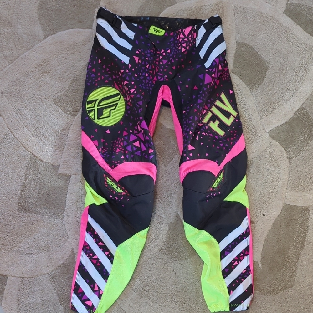 Womens Motocross Pants - Black, Pink, Yellow